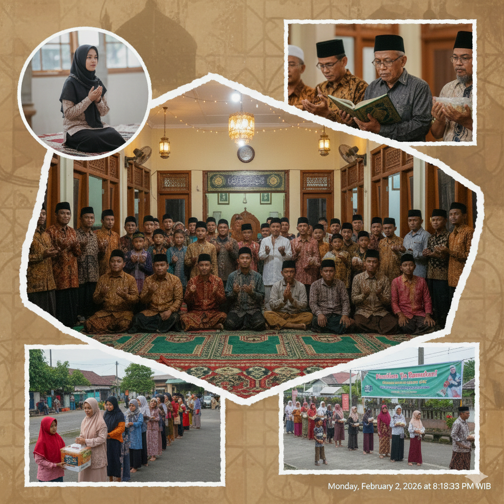 montase kegiatan menyambut bulan suci Ramadhan